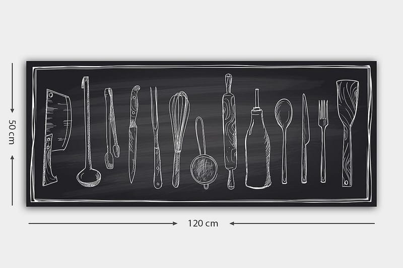 Canvasbilde YTY Object Flerfarget - 120x50 cm - Interiør - Maleri & posters - Lerretsbilder