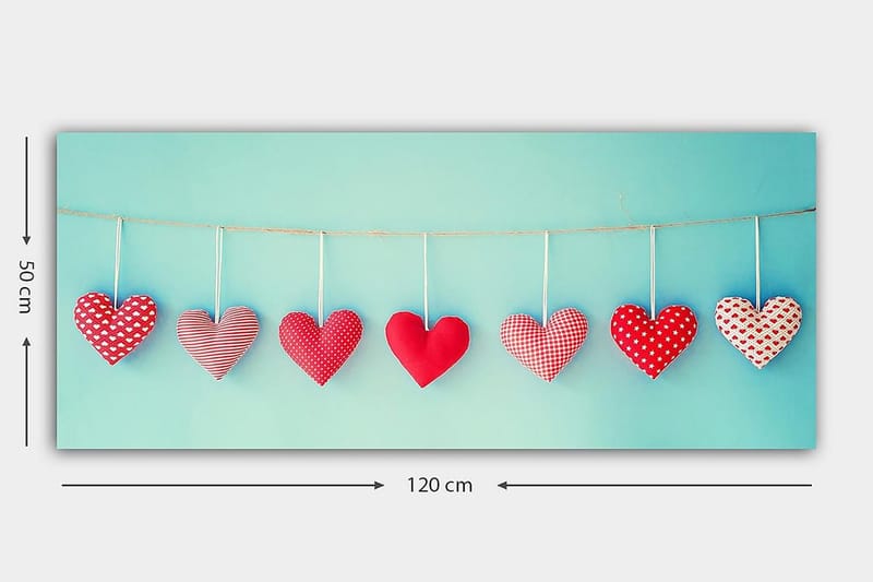 Canvasbilde YTY Object Flerfarget - 120x50 cm - Interiør - Maleri & posters - Lerretsbilder