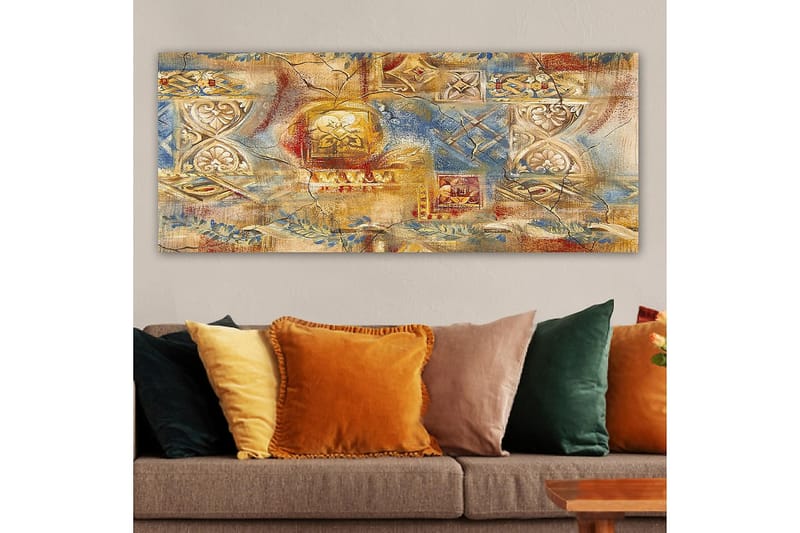 Canvasbilde YTY Oriental Flerfarget - 120x50 cm - Interiør - Maleri & posters - Lerretsbilder