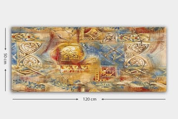 Canvasbilde YTY Oriental Flerfarget - 120x50 cm - Interiør - Maleri & posters - Lerretsbilder
