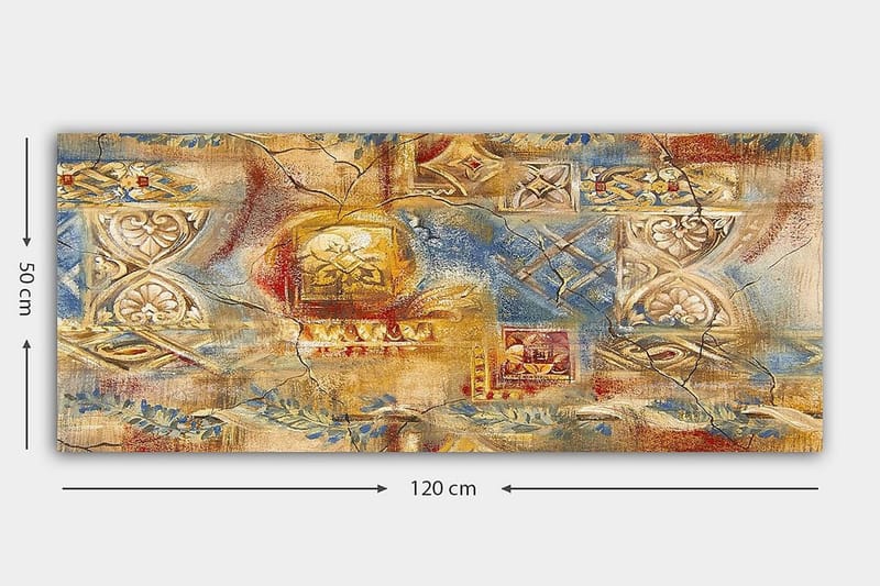 Canvasbilde YTY Oriental Flerfarget - 120x50 cm - Interiør - Maleri & posters - Lerretsbilder