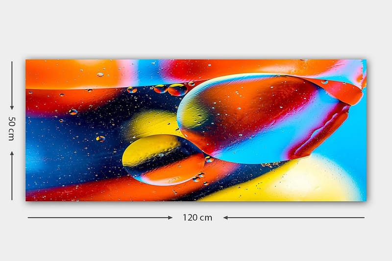 Canvasbilde YTY Outer Space Flerfarget - 120x50 cm - Interiør - Maleri & posters - Lerretsbilder