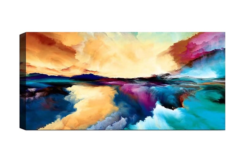 Canvasbilde YTY Outer Space Flerfarget - 120x50 cm - Interiør - Maleri & posters - Lerretsbilder