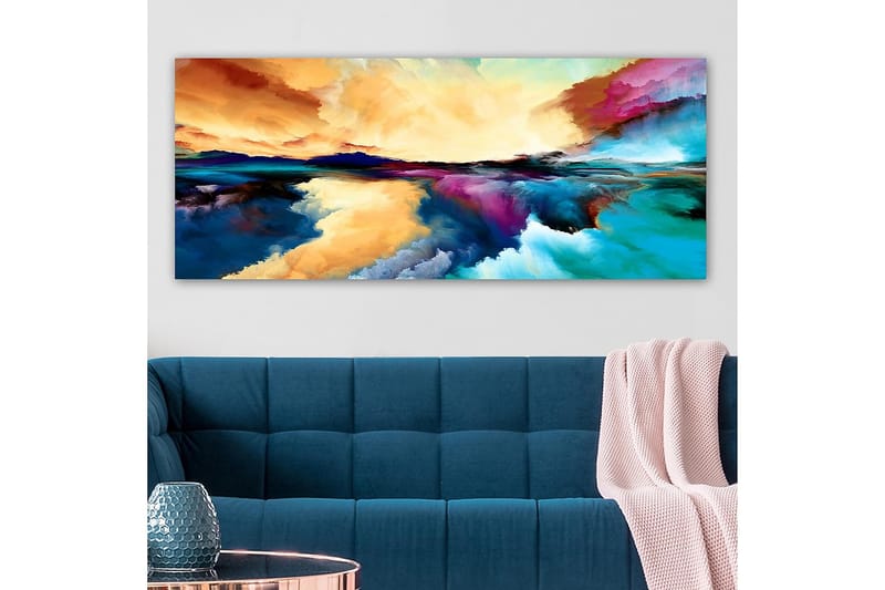 Canvasbilde YTY Outer Space Flerfarget - 120x50 cm - Interiør - Maleri & posters - Lerretsbilder