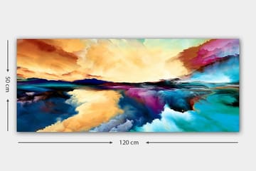Canvasbilde YTY Outer Space Flerfarget - 120x50 cm - Interiør - Maleri & posters - Lerretsbilder