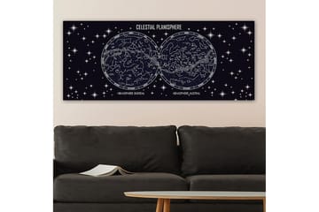Canvasbilde YTY Outer Space Flerfarget - 120x50 cm - Interiør - Maleri & posters - Lerretsbilder