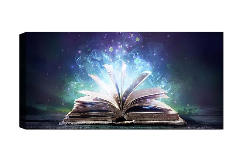 Canvasbilde YTY Reading and Literature Flerfarget - 120x50 cm - Interiør - Maleri & posters - Lerretsbilder