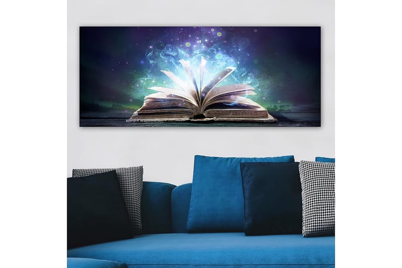 Canvasbilde YTY Reading and Literature Flerfarget - 120x50 cm - Interiør - Maleri & posters - Lerretsbilder