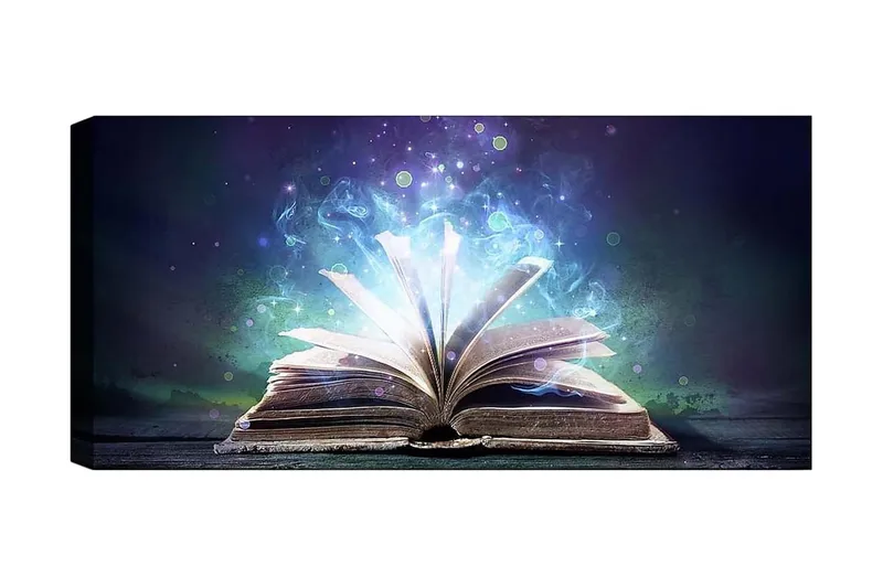 Canvasbilde YTY Reading and Literature Flerfarget, 120x50 cm
