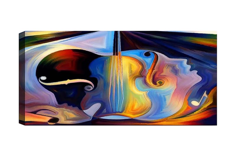 Canvasbilde YTY Spiritual Flerfarget - 120x50 cm - Interiør - Maleri & posters - Lerretsbilder