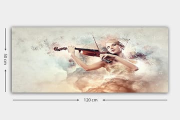 Canvasbilde YTY Spiritual Flerfarget - 120x50 cm - Interiør - Maleri & posters - Lerretsbilder