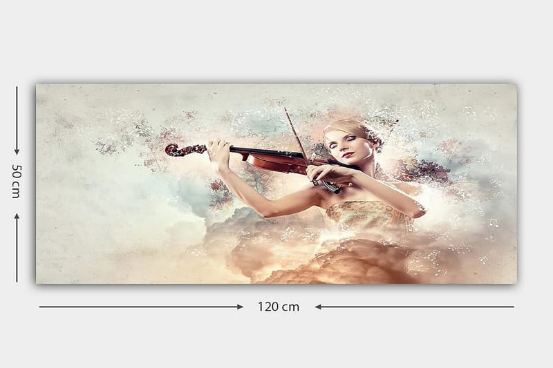 Canvasbilde YTY Spiritual Flerfarget - 120x50 cm - Interiør - Maleri & posters - Lerretsbilder