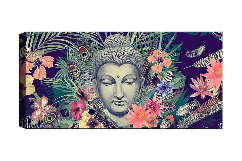 Canvasbilde YTY Spiritual Flerfarget - 120x50 cm - Interiør - Maleri & posters - Lerretsbilder