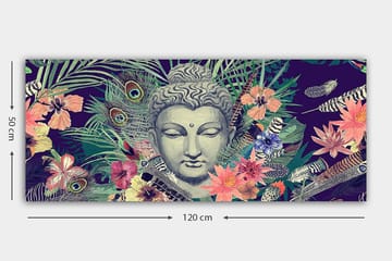 Canvasbilde YTY Spiritual Flerfarget - 120x50 cm - Interiør - Maleri & posters - Lerretsbilder