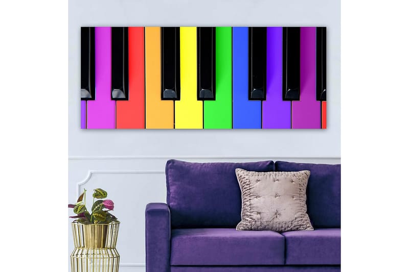 Canvasbilde YTY Spiritual Flerfarget - 120x50 cm - Interiør - Maleri & posters - Lerretsbilder