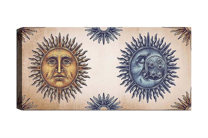 Canvasbilde YTY Spiritual Flerfarget - 120x50 cm - Interiør - Maleri & posters - Lerretsbilder