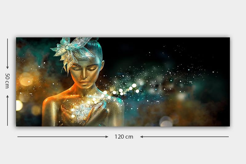 Canvasbilde YTY Spiritual Flerfarget - 120x50 cm - Interiør - Maleri & posters - Lerretsbilder