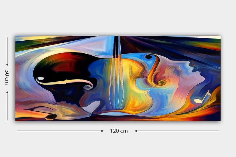 Canvasbilde YTY Spiritual Flerfarget - 120x50 cm - Interiør - Maleri & posters - Lerretsbilder