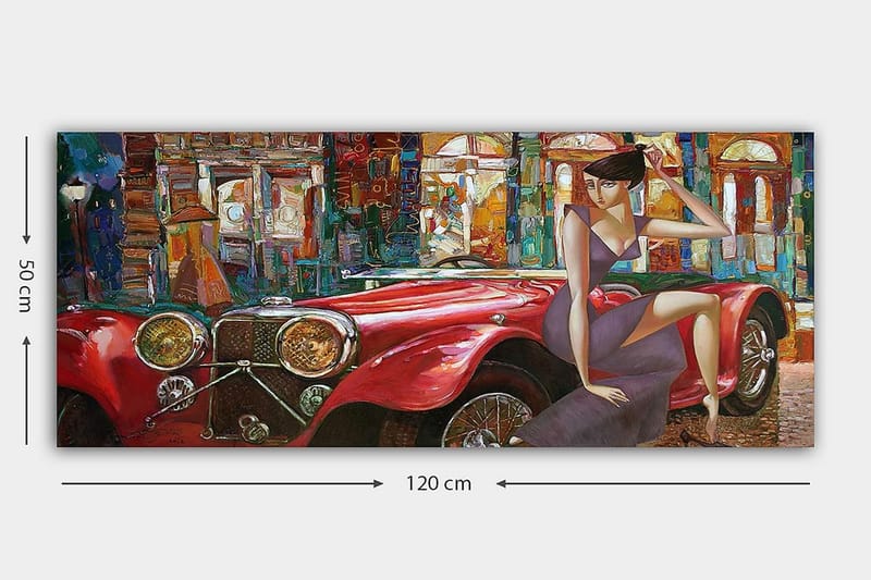 Canvasbilde YTY Transportation Flerfarget - 120x50 cm - Interiør - Maleri & posters - Lerretsbilder