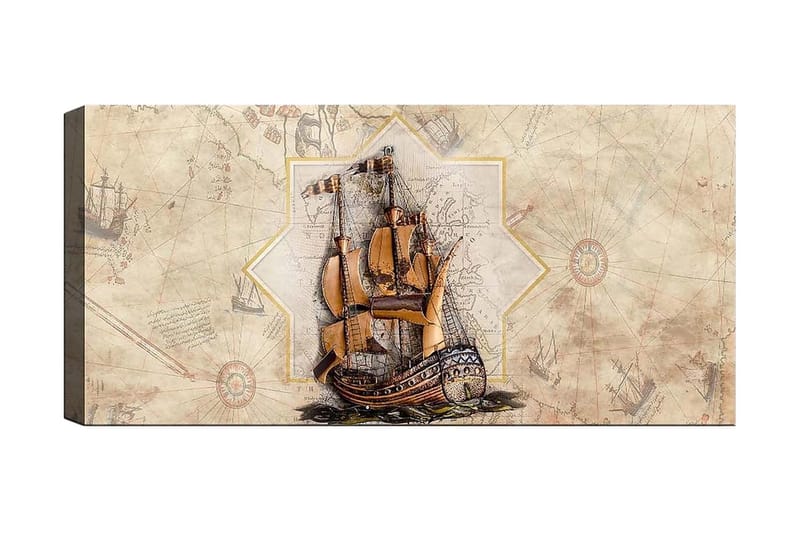 Canvasbilde YTY Transportation Flerfarget - 120x50 cm - Interiør - Maleri & posters - Lerretsbilder