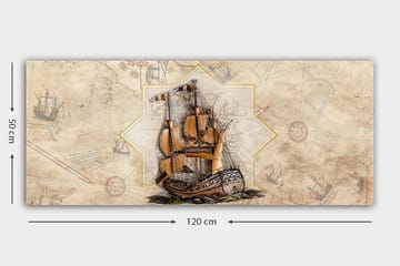 Canvasbilde YTY Transportation Flerfarget - 120x50 cm - Interiør - Maleri & posters - Lerretsbilder