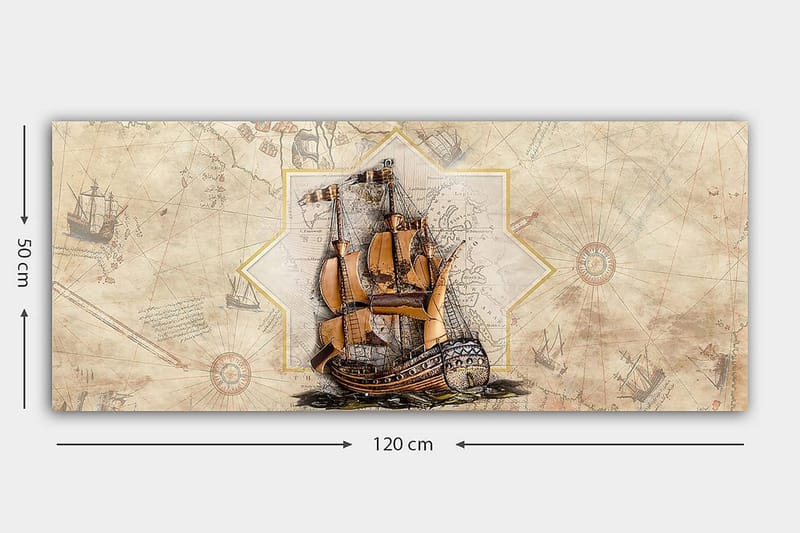 Canvasbilde YTY Transportation Flerfarget - 120x50 cm - Interiør - Maleri & posters - Lerretsbilder