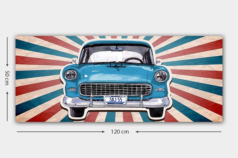 Canvasbilde YTY Transportation Flerfarget - 120x50 cm - Interiør - Maleri & posters - Lerretsbilder