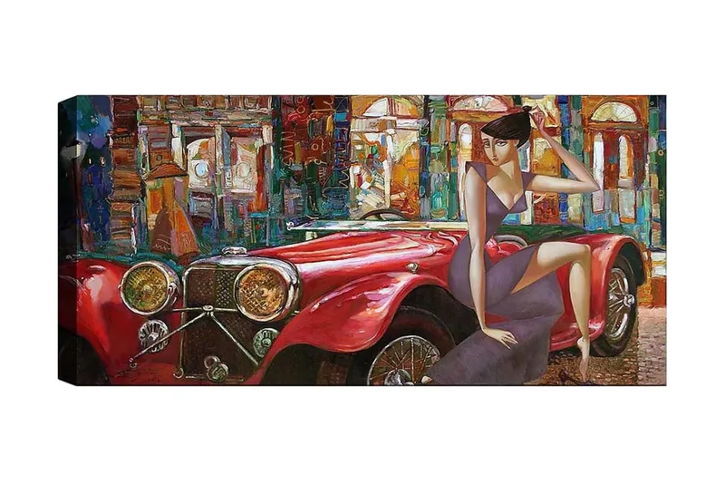 Canvasbilde YTY Transportation Flerfarget, 120x50 cm