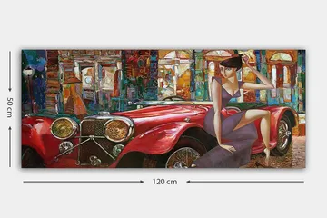 Canvasbilde YTY Transportation Flerfarget - 120x50 cm - Interiør - Maleri & posters - Lerretsbilder