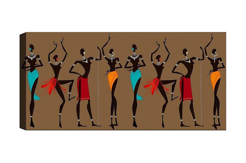 Canvasbilde YTY World Cultures Flerfarget - 120x50 cm - Interiør - Maleri & posters - Lerretsbilder