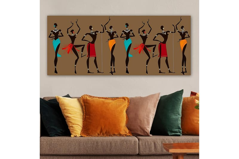 Canvasbilde YTY World Cultures Flerfarget - 120x50 cm - Interiør - Maleri & posters - Lerretsbilder