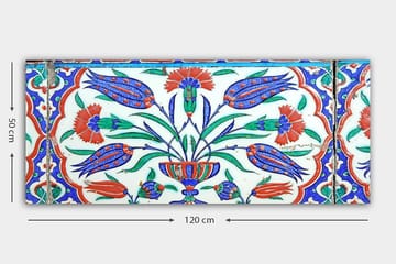 Canvasbilde YTY World Cultures Flerfarget - 120x50 cm - Interiør - Maleri & posters - Lerretsbilder