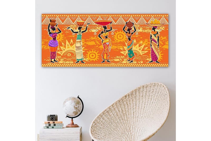 Canvasbilde YTY World Cultures Flerfarget - 120x50 cm - Interiør - Maleri & posters - Lerretsbilder