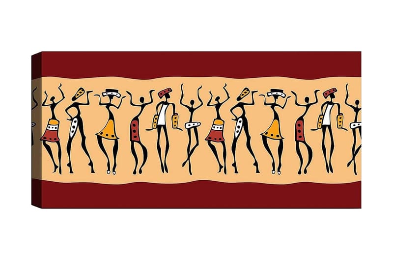 Canvasbilde YTY World Cultures Flerfarget - 120x50 cm - Interiør - Maleri & posters - Lerretsbilder