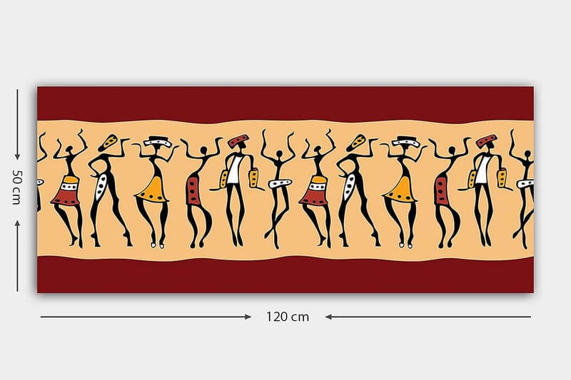 Canvasbilde YTY World Cultures Flerfarget - 120x50 cm - Interiør - Maleri & posters - Lerretsbilder