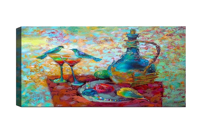 Canvasbilde YTY World Cultures Flerfarget - 120x50 cm - Interiør - Maleri & posters - Lerretsbilder