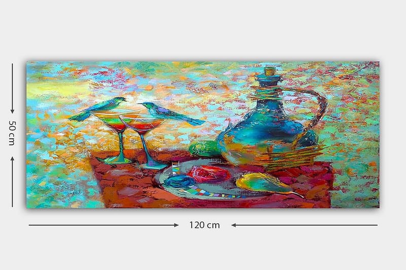 Canvasbilde YTY World Cultures Flerfarget - 120x50 cm - Interiør - Maleri & posters - Lerretsbilder