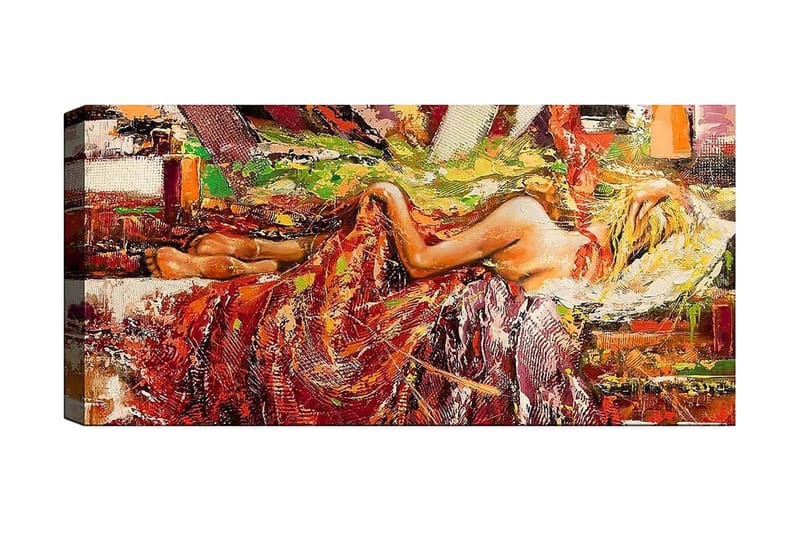 Canvasbilde YTY World Cultures Flerfarget - 120x50 cm - Interiør - Maleri & posters - Lerretsbilder