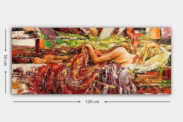 Canvasbilde YTY World Cultures Flerfarget - 120x50 cm - Interiør - Maleri & posters - Lerretsbilder