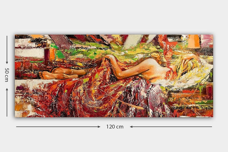 Canvasbilde YTY World Cultures Flerfarget - 120x50 cm - Interiør - Maleri & posters - Lerretsbilder