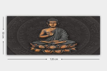 Canvasbilde YTY World Cultures Flerfarget - 120x50 cm - Interiør - Maleri & posters - Lerretsbilder