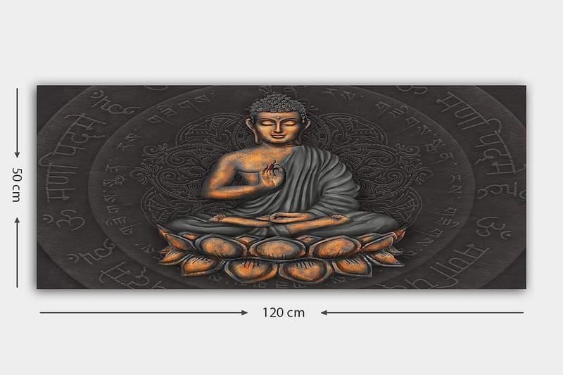 Canvasbilde YTY World Cultures Flerfarget - 120x50 cm - Interiør - Maleri & posters - Lerretsbilder