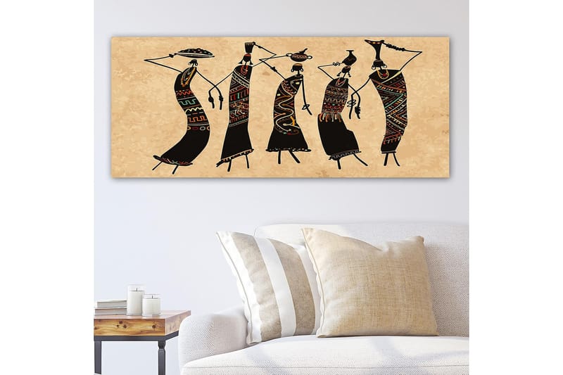 Canvasbilde YTY World Cultures Flerfarget - 120x50 cm - Interiør - Maleri & posters - Lerretsbilder