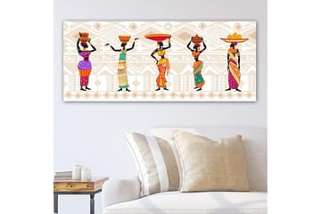 Canvasbilde YTY World Cultures Flerfarget - 120x50 cm - Interiør - Maleri & posters - Lerretsbilder