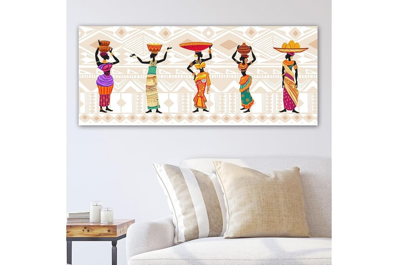 Canvasbilde YTY World Cultures Flerfarget - 120x50 cm - Interiør - Maleri & posters - Lerretsbilder