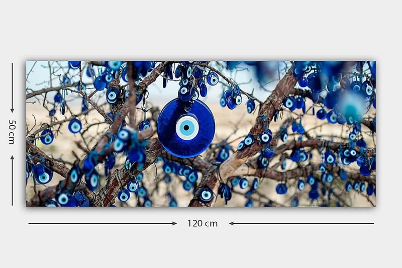 Canvasbilde YTY World Cultures Flerfarget - 120x50 cm - Interiør - Maleri & posters - Lerretsbilder