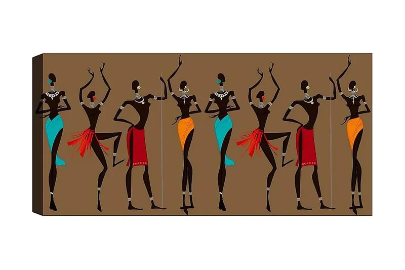 Canvasbilde YTY World Cultures Flerfarget, 120x50 cm