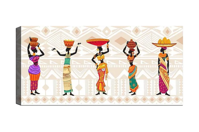 Canvasbilde YTY World Cultures Flerfarget, 120x50 cm