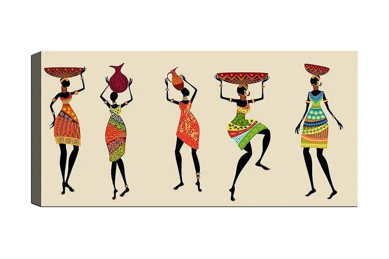 Canvasbilde YTY People Flerfarget, 120x50 cm