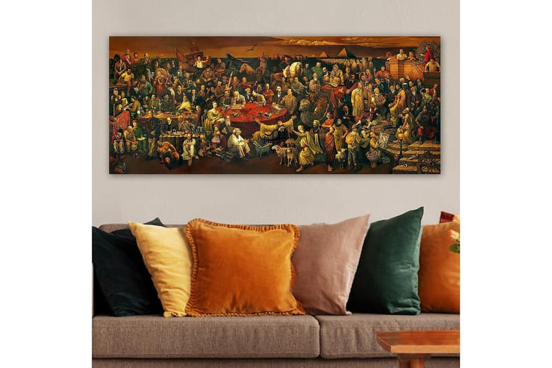 Canvasbilde YTY People Flerfarget - 120x50 cm - Interiør - Maleri & posters - Lerretsbilder